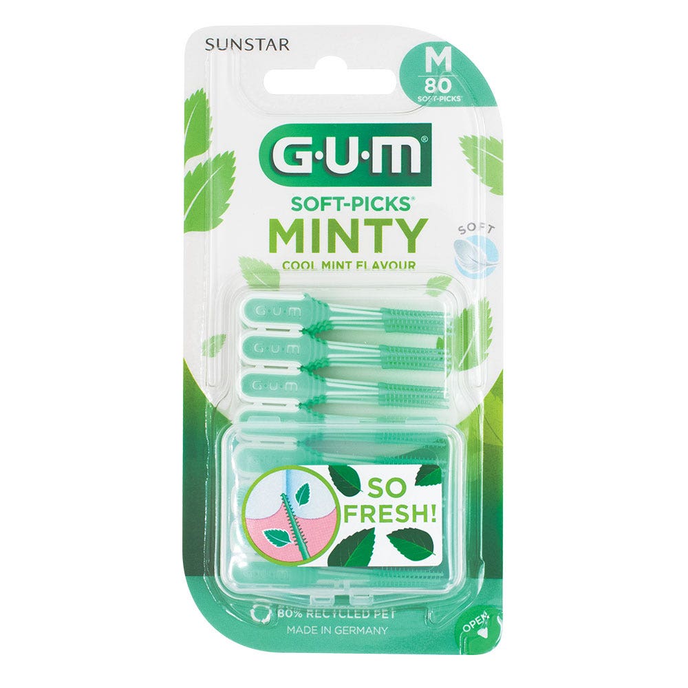 Gum Soft-Picks Palillo interdental mediano Confort Flex Menta x80