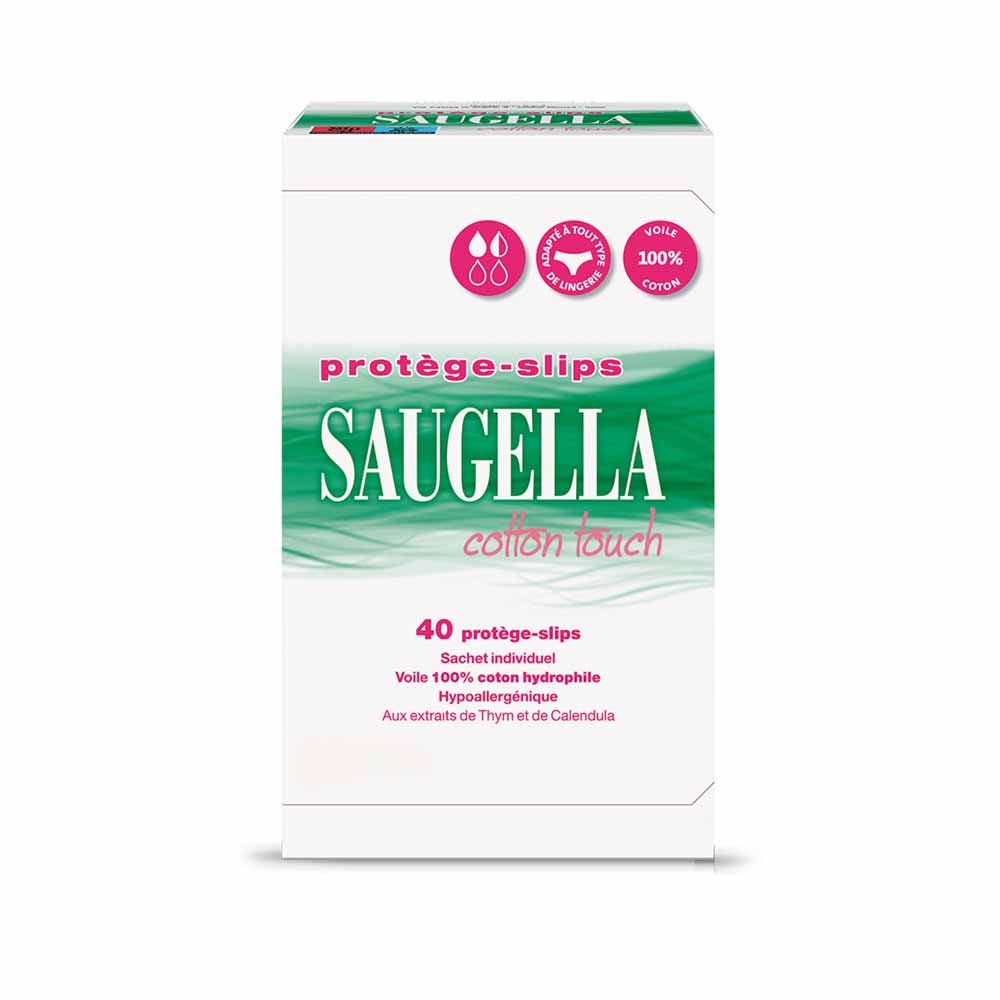 Saugella CottonTouch Cotton Touch Salva Slips X40 Hypoallergénique x40