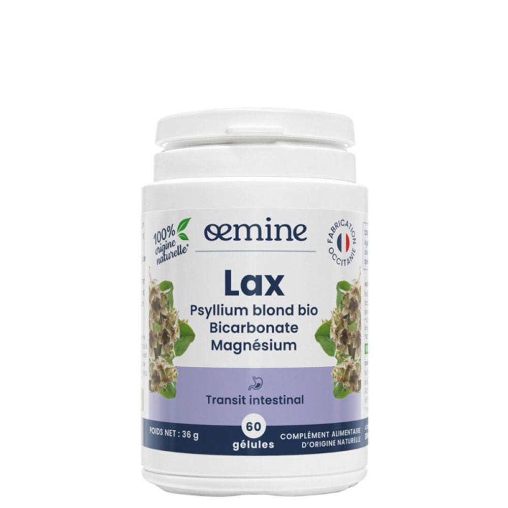 Oemine Lax psyllium rubio bio 60 cápsulas