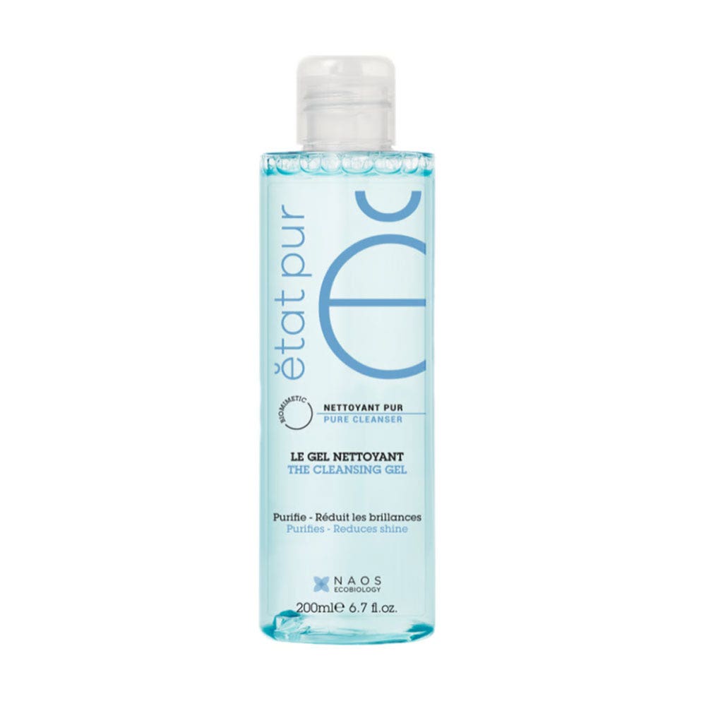 Etat Pur Limpiadores Pures Gel limpiador facial purificante Peaux Mixtes à Grasses 200 ml