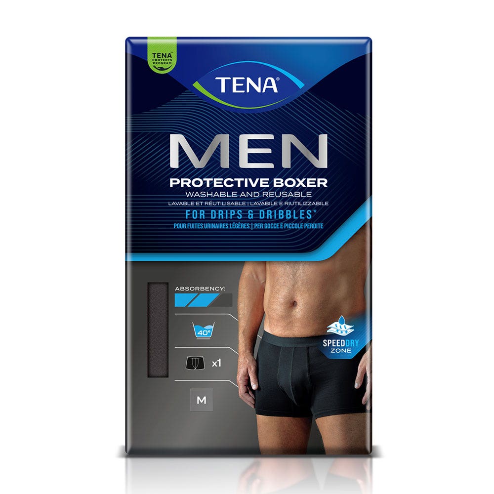 Tena Men Calzoncillos Protect vejiga lavables Negro x1 Easypara