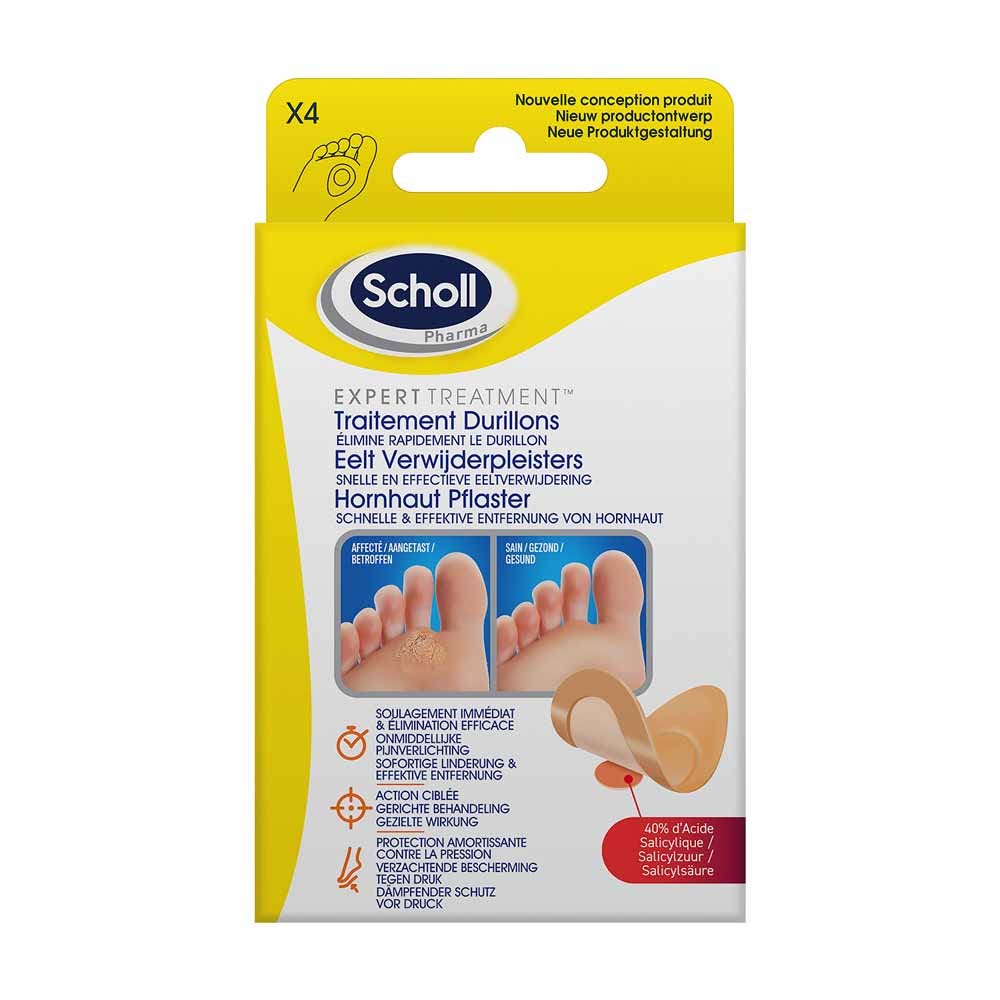 Scholl Tratamiento para callosidades Coricide 4 x 1 unidades