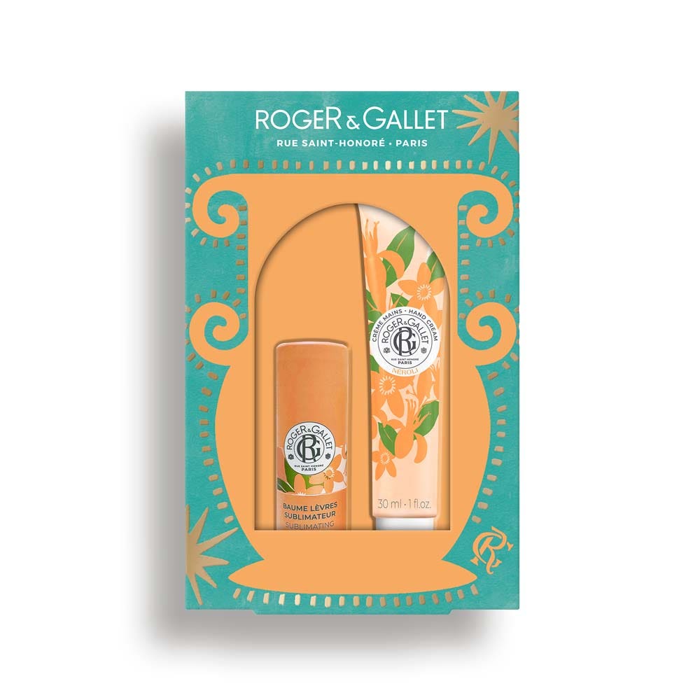 Roger & Gallet Néroli Pack bálsamo labios + crema manos