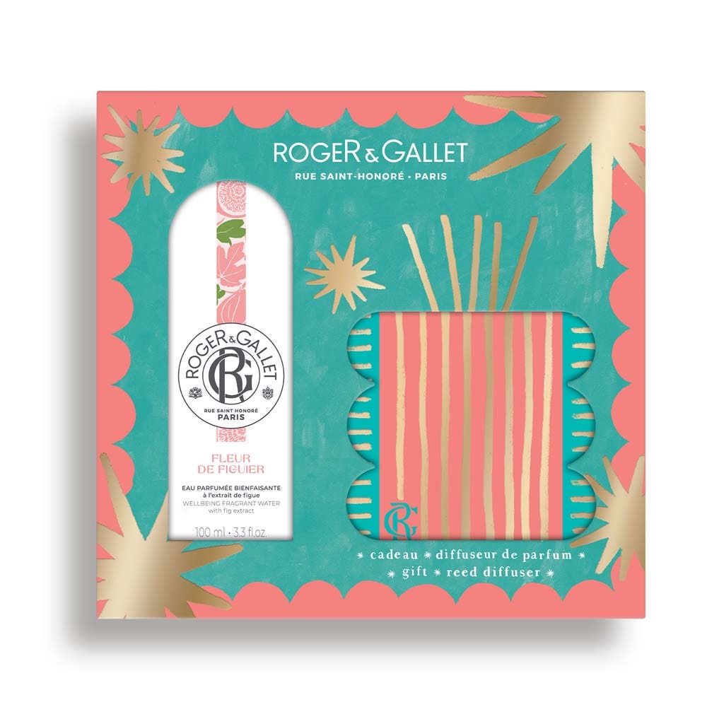 Roger & Gallet Fleur De Figuier Estuche Agua Perfumada Bienestar 100 ml + Difusor de Perfume