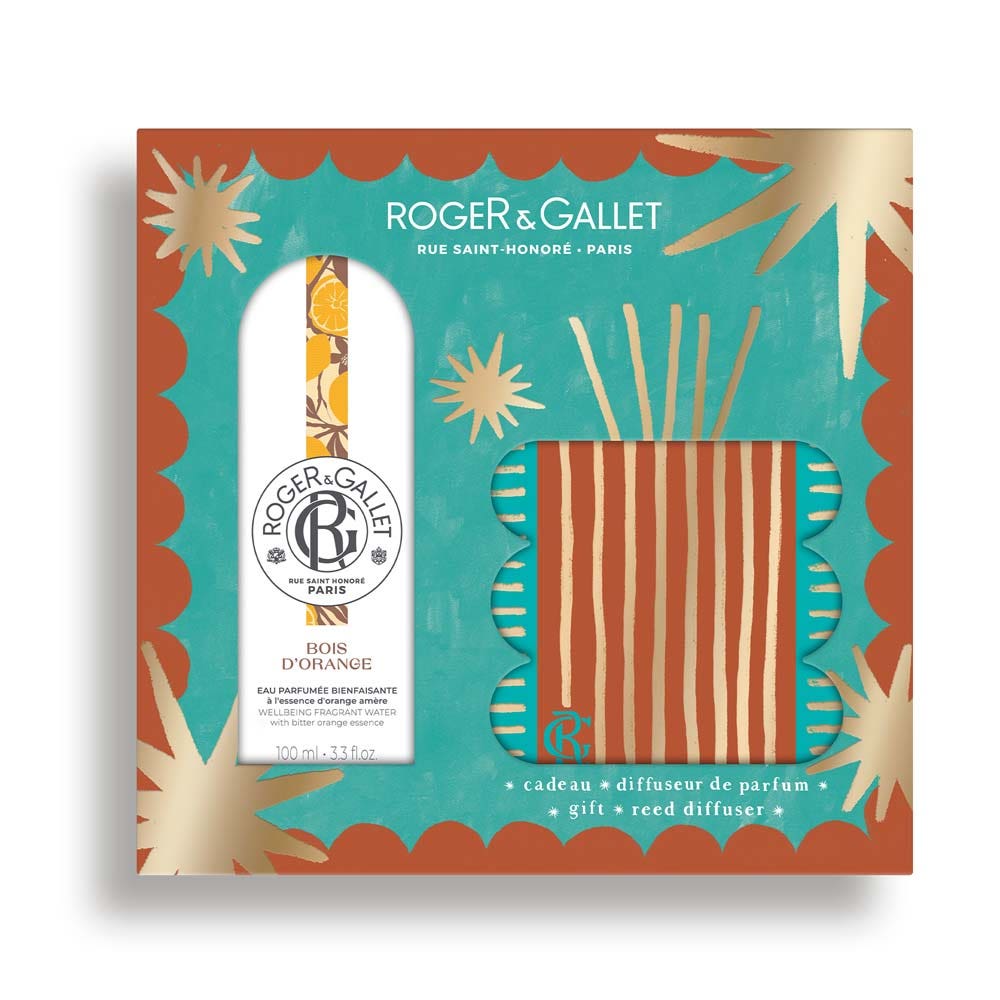 Roger & Gallet Bois D'Orange Cofre de Agua Perfumada Bienestar 100 ml + Difusor de Perfume