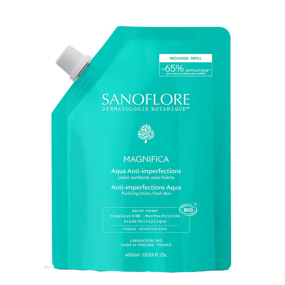 Sanoflore Magnifica Recarga Ecológica Esencia Botánica Aqua Magnifica Piel Tendencia Acneica 400ml
