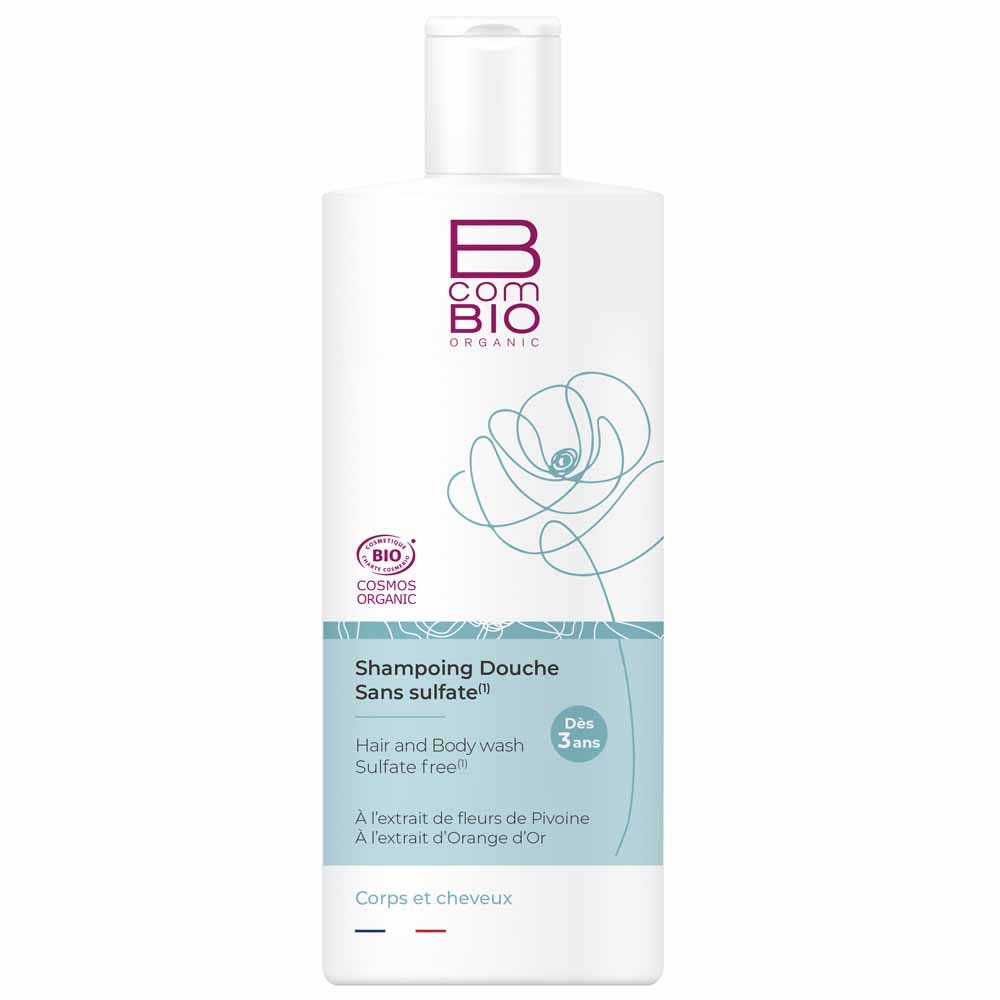 Bcombio Champú de ducha ecológico sin sulfatos 500 ml