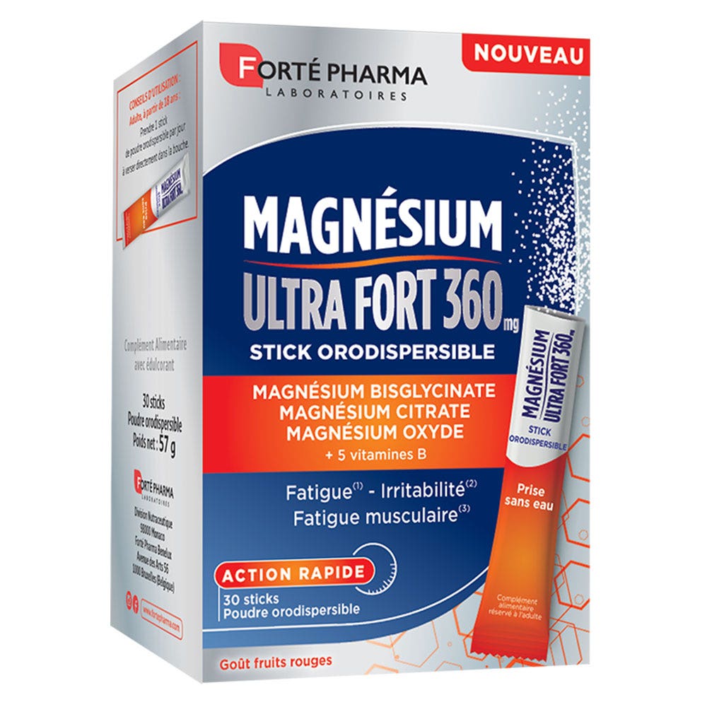 Forté Pharma Magnesio 360 Ultra Fuerte 30 palos