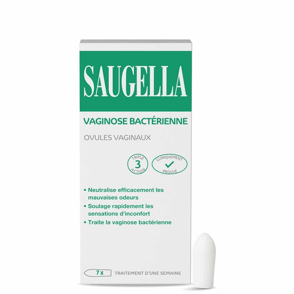 Saugella Triple Efecto Óvulos Vaginales Tratamiento Vaginosis Bacteriana x7