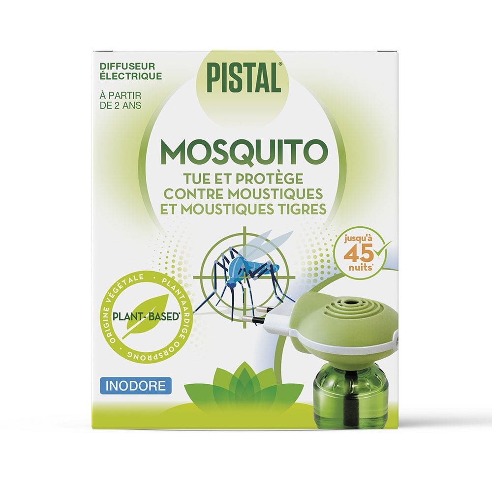 Pistal Difusor antimosquitos y recambio Planta 45 noches