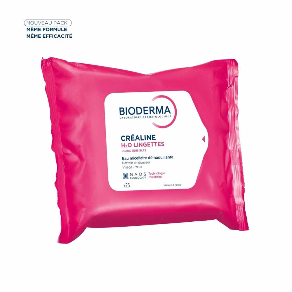 Bioderma Crealine Toallitas desmaquillantes H2O x 25