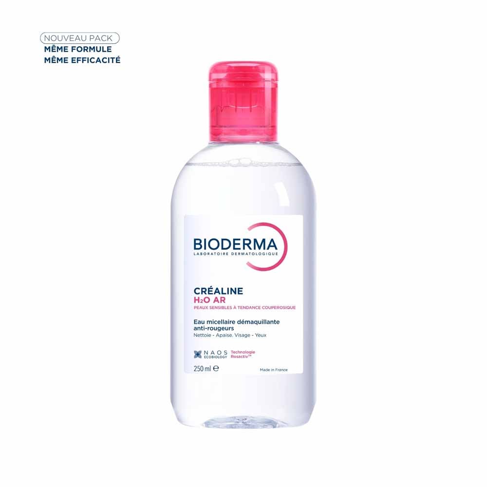 Bioderma Crealine Solución Micelar Antirrojeces H2O AR Peaux sensibles 250ml