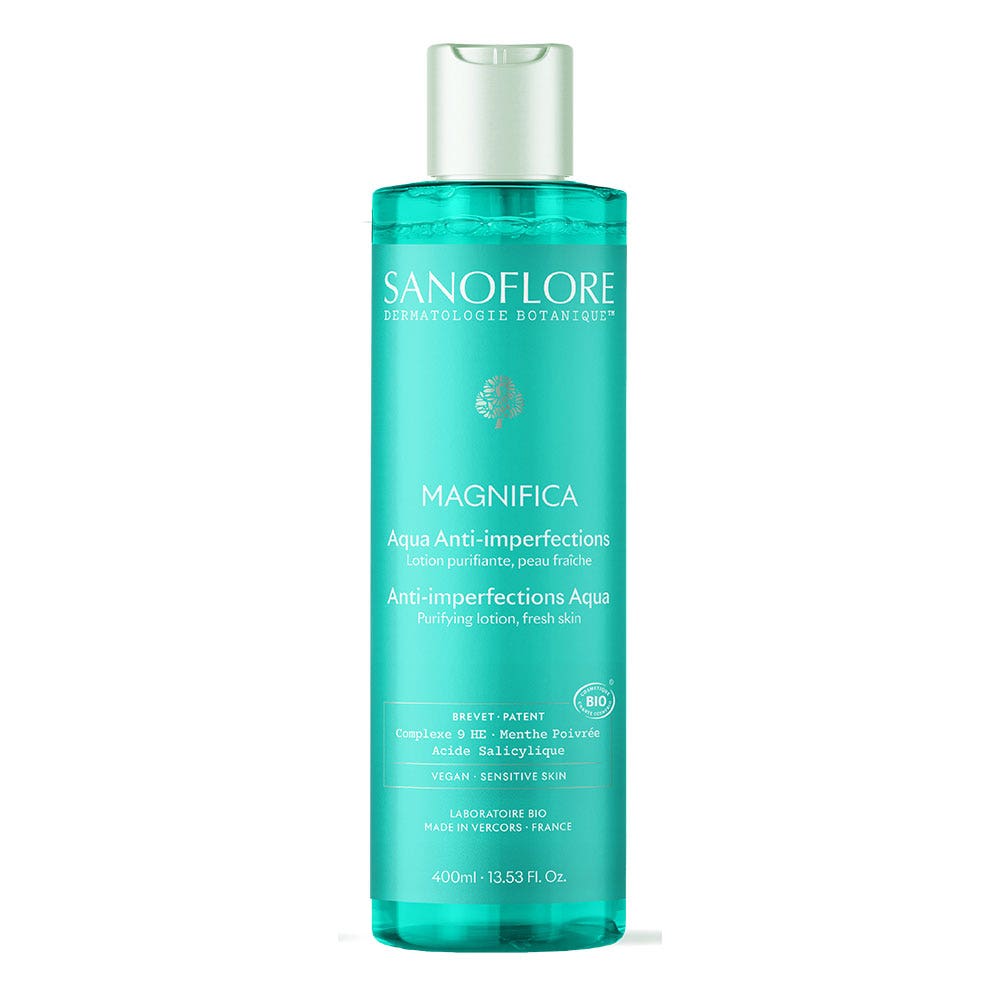 Sanoflore Magnifica Loción Facial Aceites Esenciales Bio piel grasa tendencia acneica 400ml