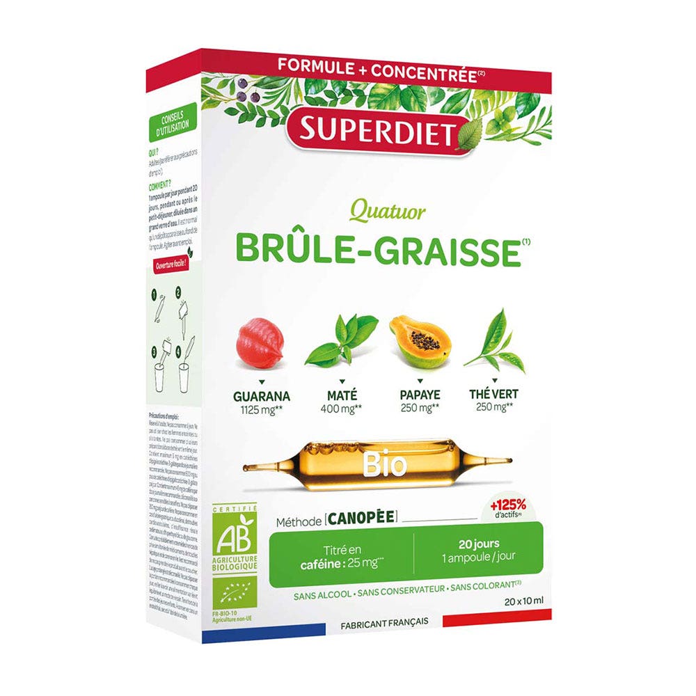 Superdiet Quatuor bio guemagrasas 20 ampollas de 15ml