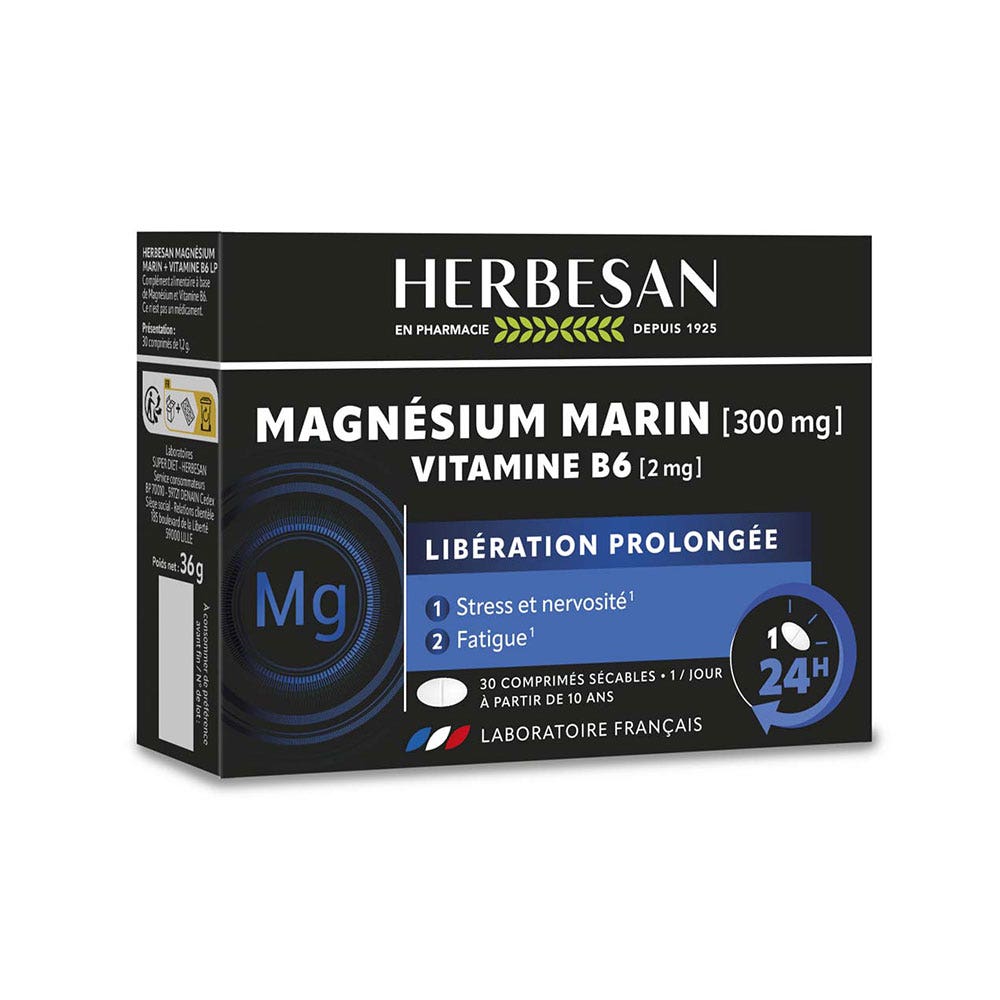 Herbesan Magnesio y vitamina B6 LP 30 comprimidos