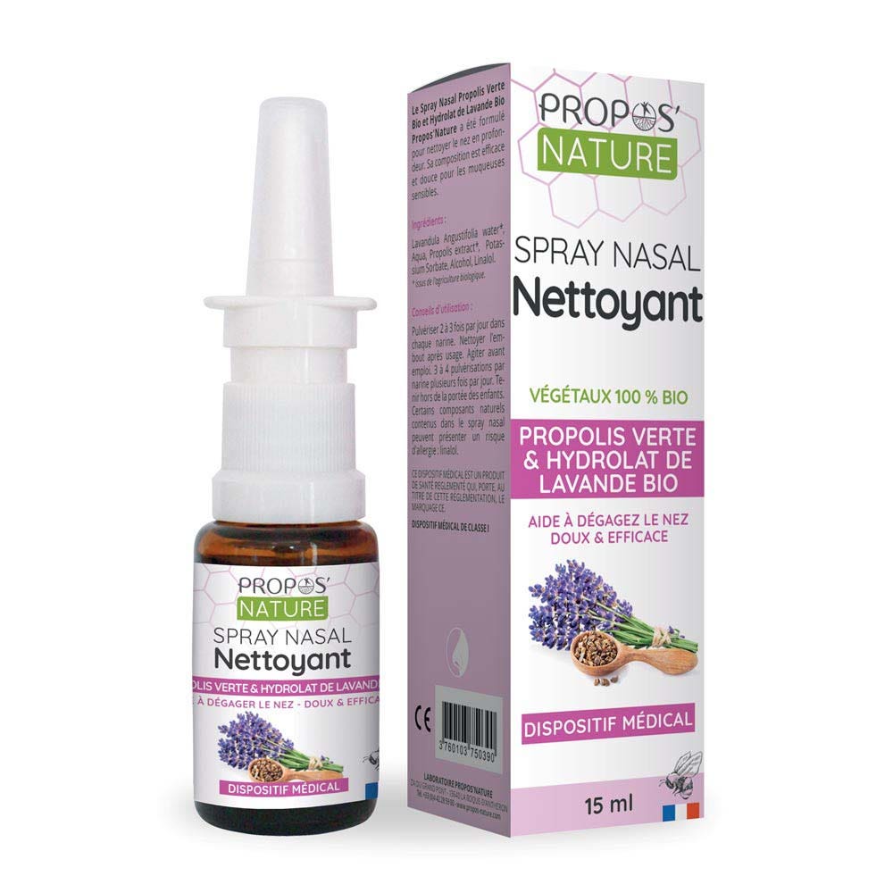 Propos'Nature Propolis ecológico e hidrosol de Lavanda Spray nasal 15 ml