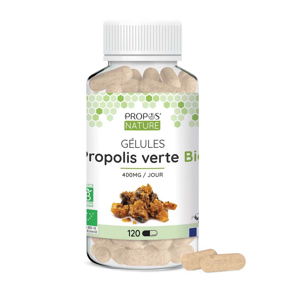 Propos'Nature Propóleo verde bio 120 Gélules 120 Cápsulas