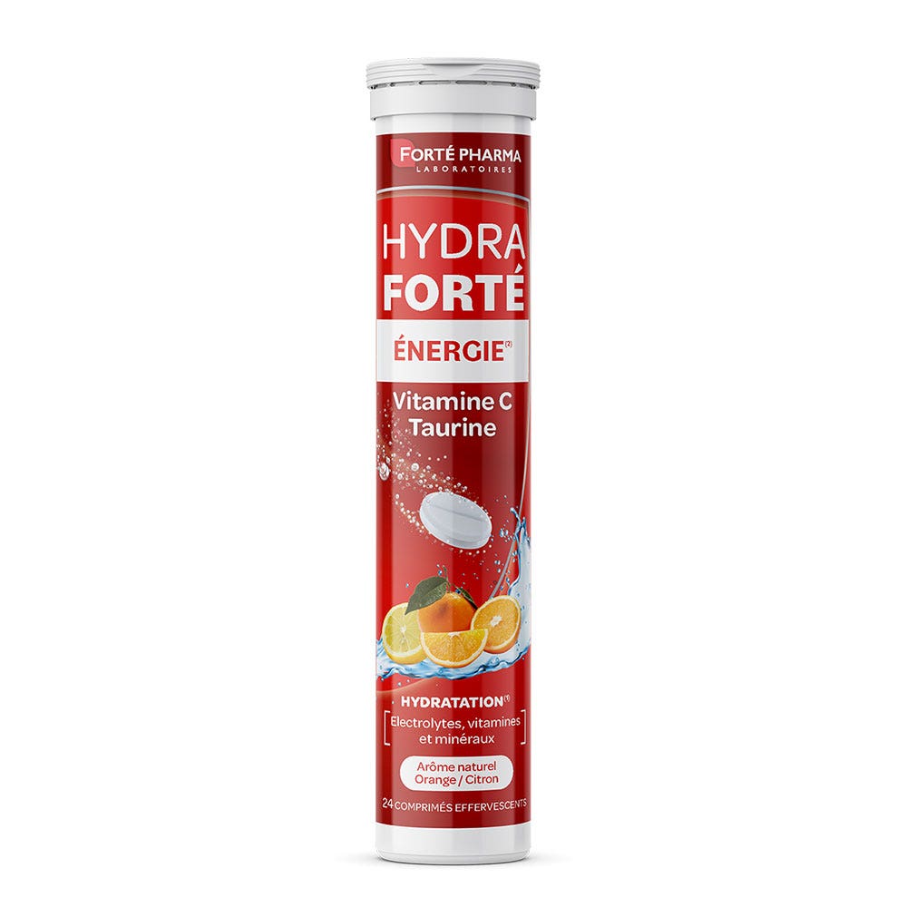Forté Pharma Hydra Forté Energía con vitamina C y taurina 24 comprimidos efervescentes