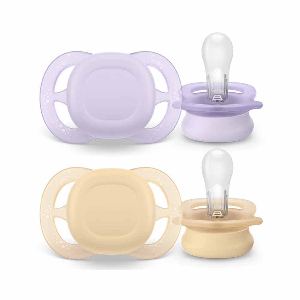 Avent Ultra Start Chupetes de silicona simétricos 0 a 2 meses x2
