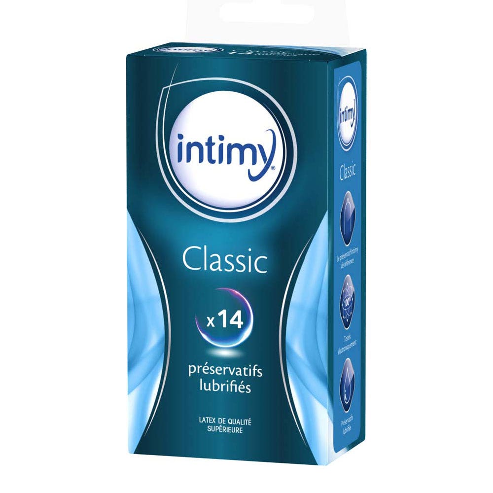 Intimy Classic Preservativos lubricados 14 unidades