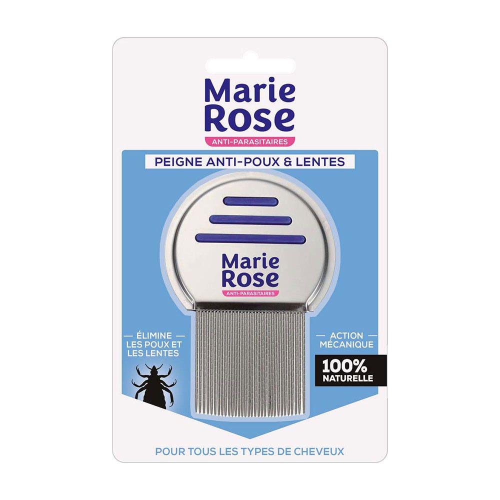 Marie Rose Peine Antipiojos y Liendres Dientes estriados Todo tipo de cabello