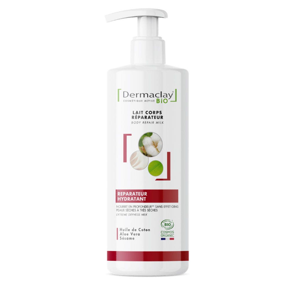 Dermaclay Leche Corporal Reparadora Hidratante Bio Pieles Muy Secas 400ml