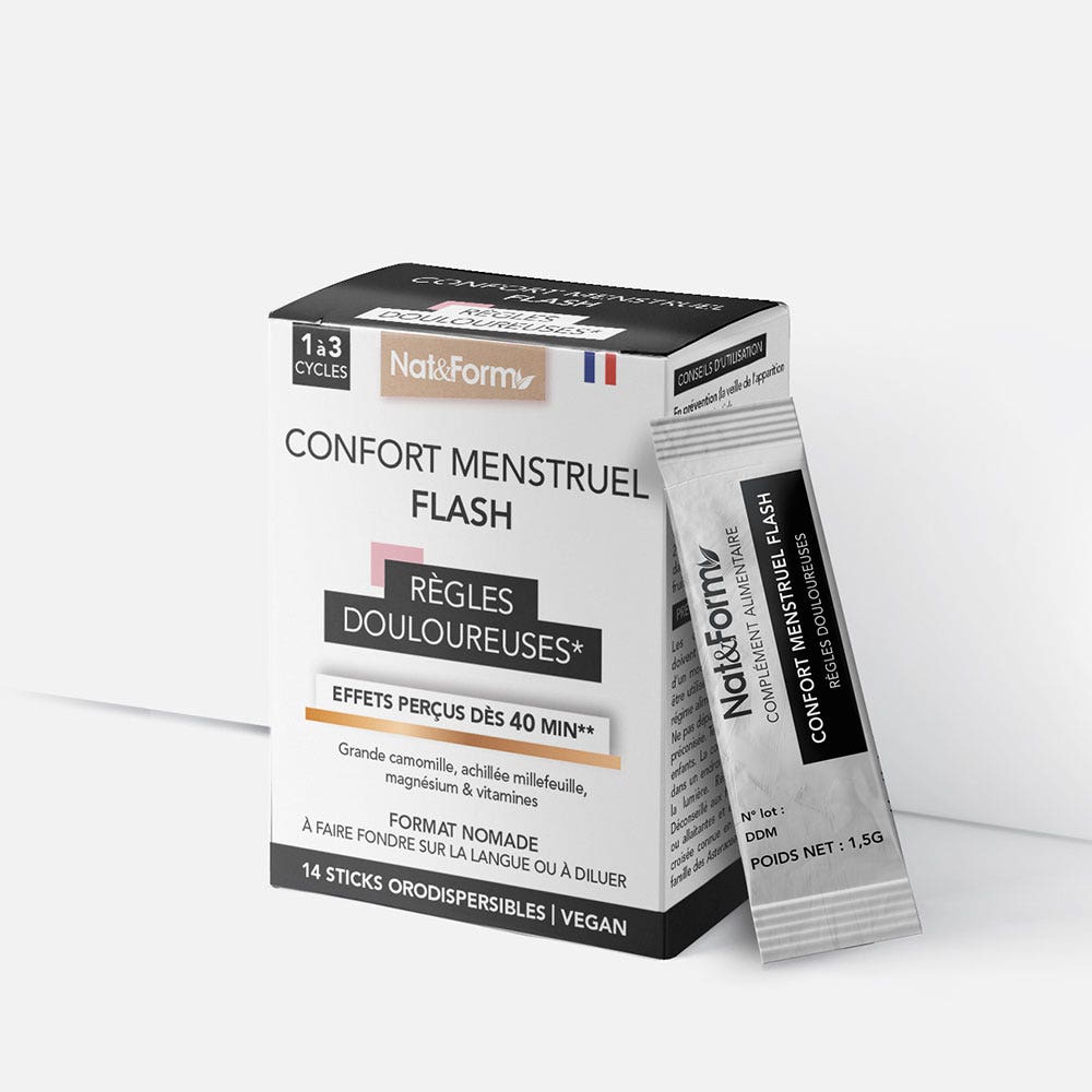 Nat&Form Confort menstrual flash 14 sticks