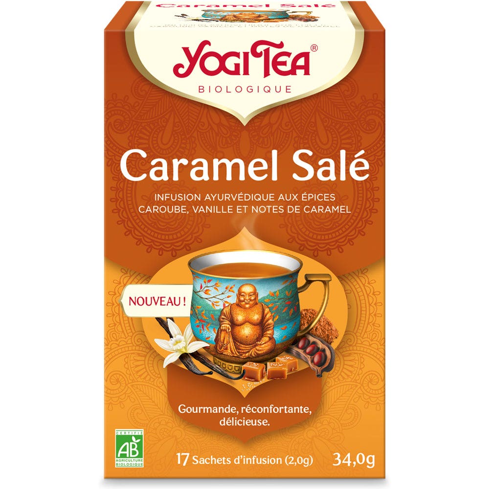 Yogi Tea Infusión de caramelo salado Bio 17 bolsas