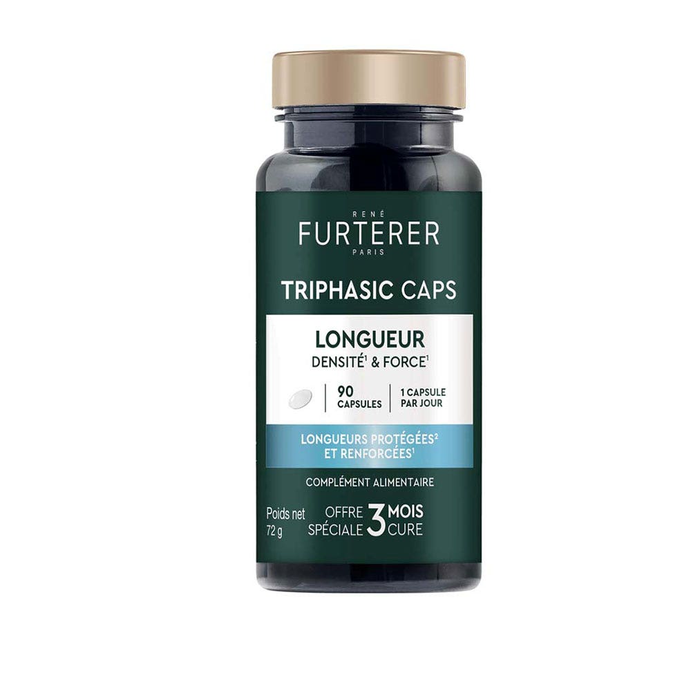 René Furterer Triphasic Longitud Densidad y resistencia 90 cápsulas