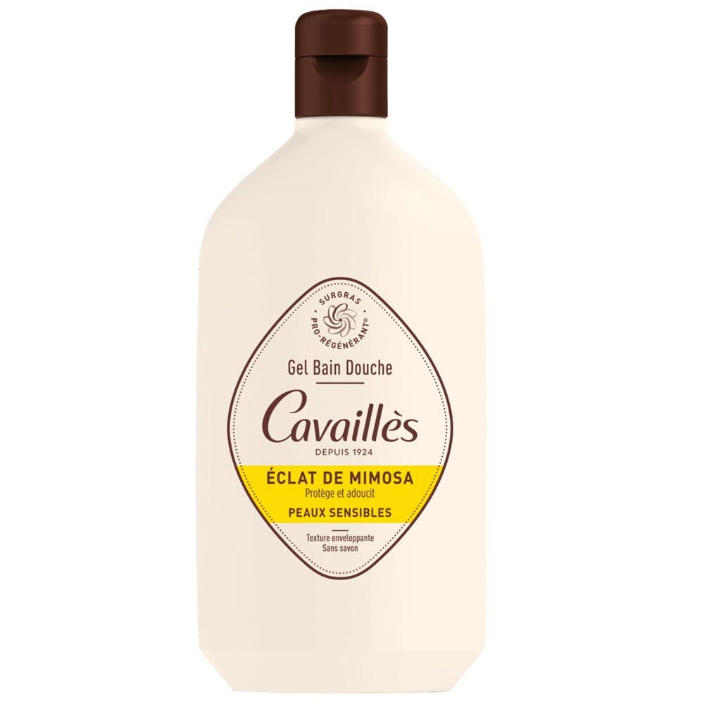 Cavaillès Surgras Pro-Regenerador Gel de baño y ducha Mimosa Radiance 400 ml