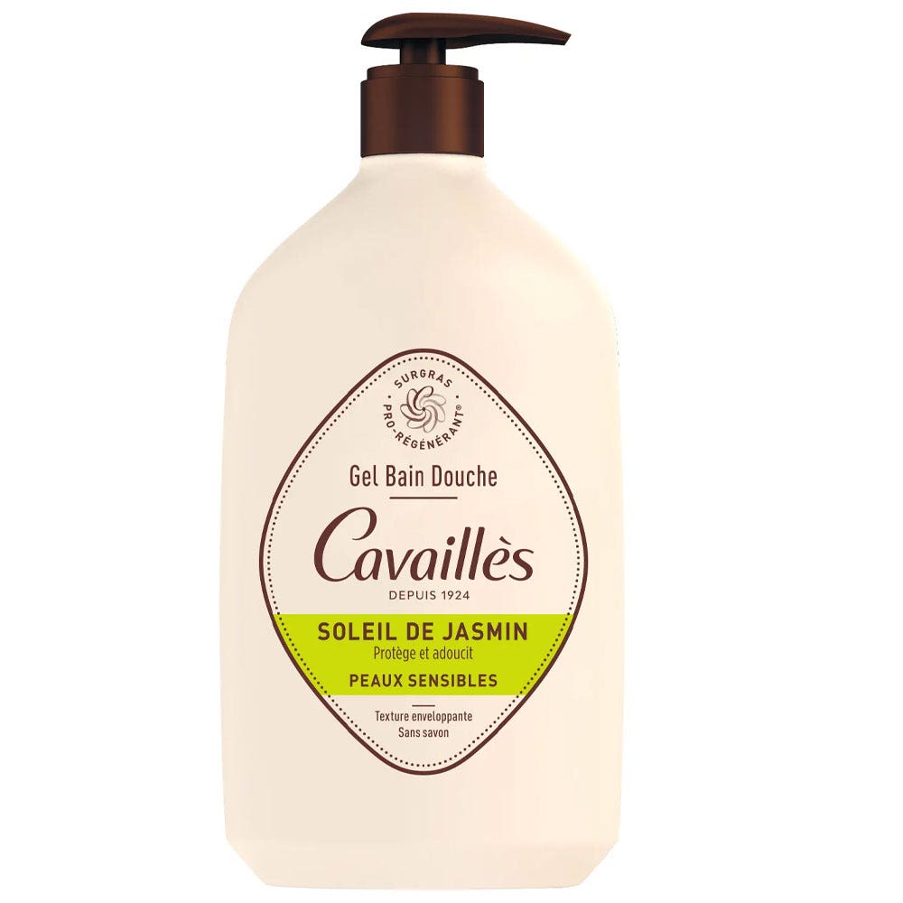 Cavaillès Surgras Pro-Regenerador Gel de baño y ducha Jazmín Sunshine 1L