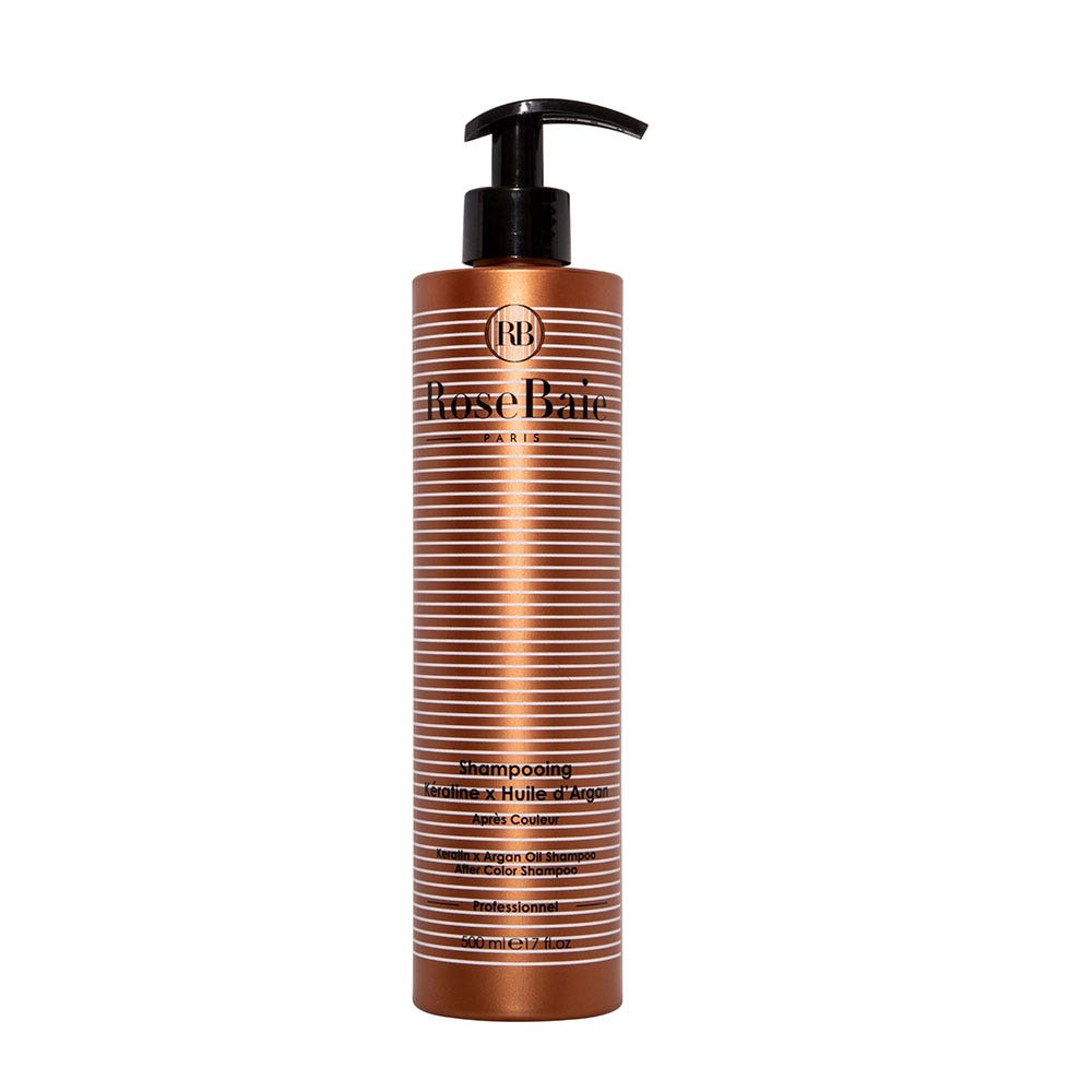 Rosebaie Aceite de Argán Champú de queratina Cabello teñido 500 ml