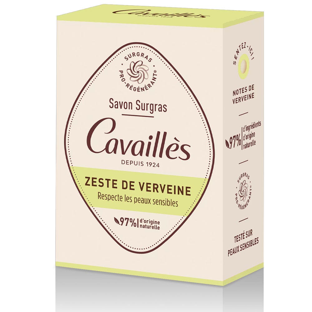 Cavaillès Surgras Pro-Regenerador Jabón de cáscara de Verbena 100g