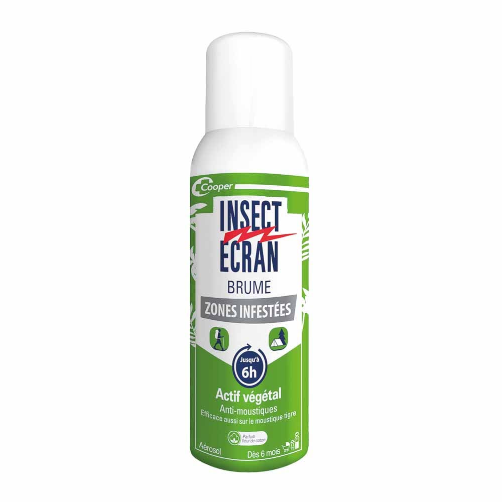 Insect Ecran Spray antimosquitos activo vegetal flor de algodón desde los 6 meses 100 ml