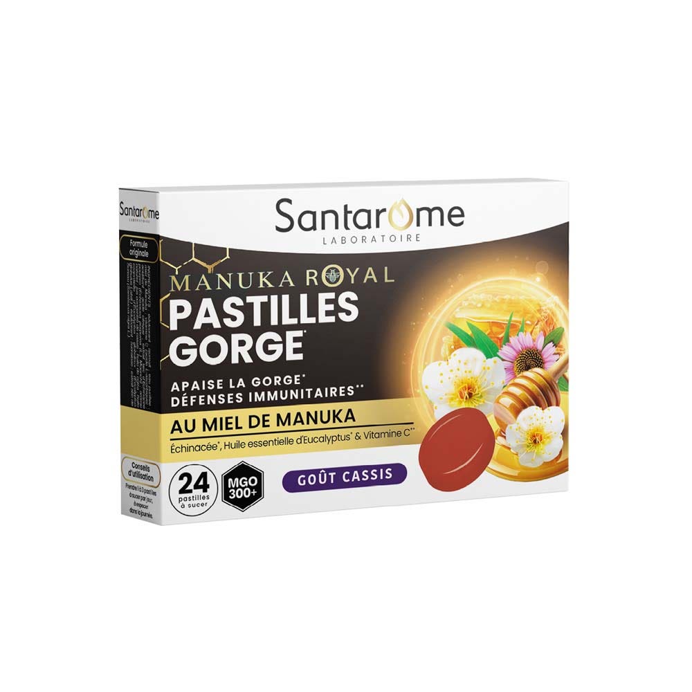 Santarome Manuka Royal Pastillas para la garganta con miel de manuka 24 unidades