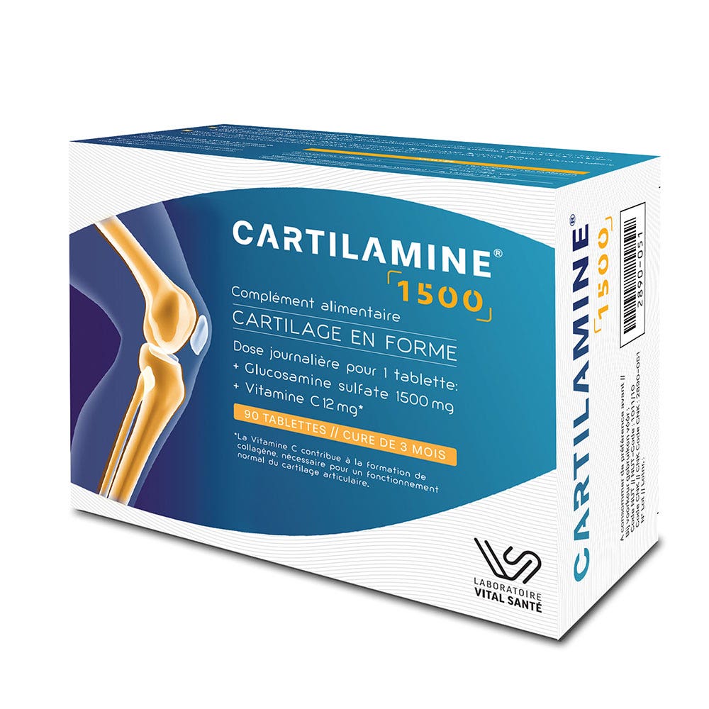 Vital Santé Cartilamine 1500 en formato comprimidos 90 comprimidos