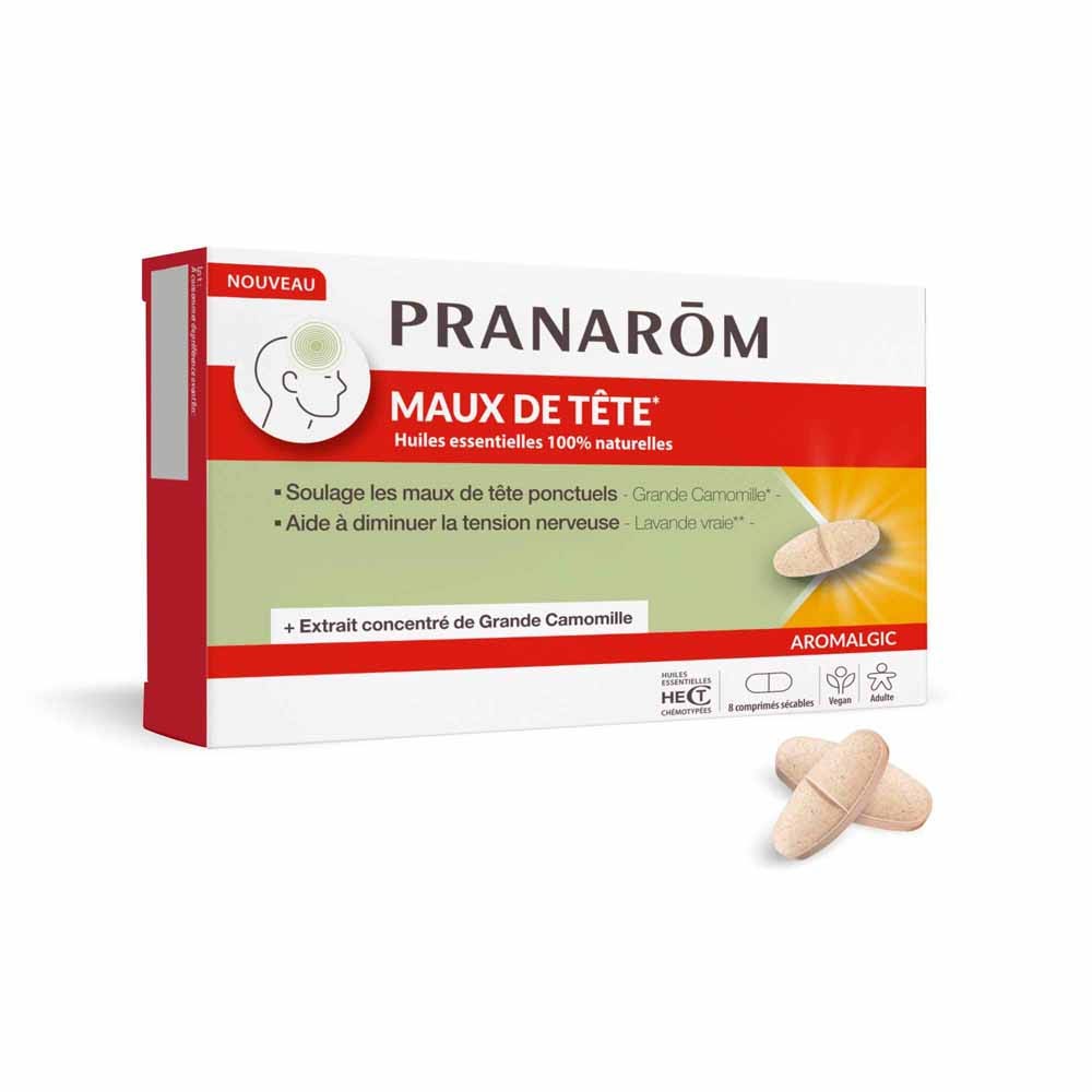 Pranarôm Aromalgic Dolor de cabeza 8 comprimidos