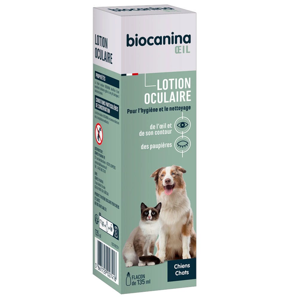 Biocanina Biophtal higiene limpieza ojos perro y gato 135ml