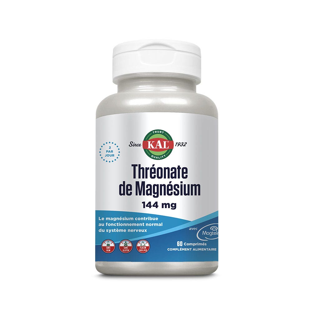 Kal Treonato de magnesio 144 mg 60 comprimidos