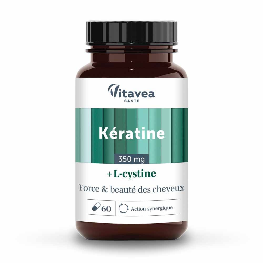 Vitavea Santé Queratina + L-Cistina Fuerza y belleza del cabello 60 cápsulas