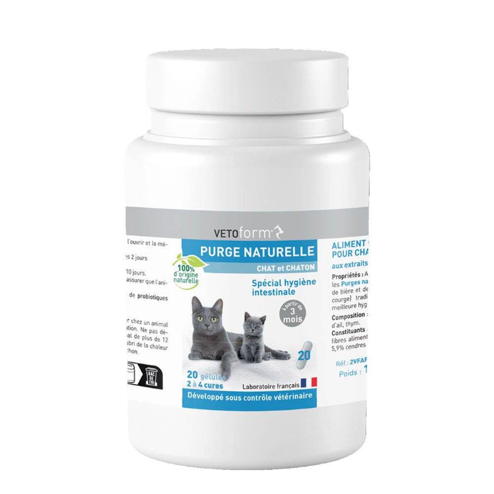 Vetoform Gato Purga Gatito 20 cápsulas