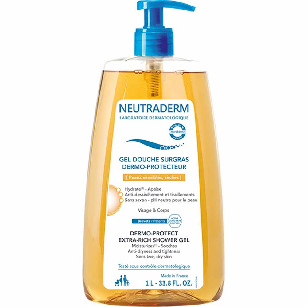 Neutraderm Gel de ducha surgras dermo protector pieles secas 1l
