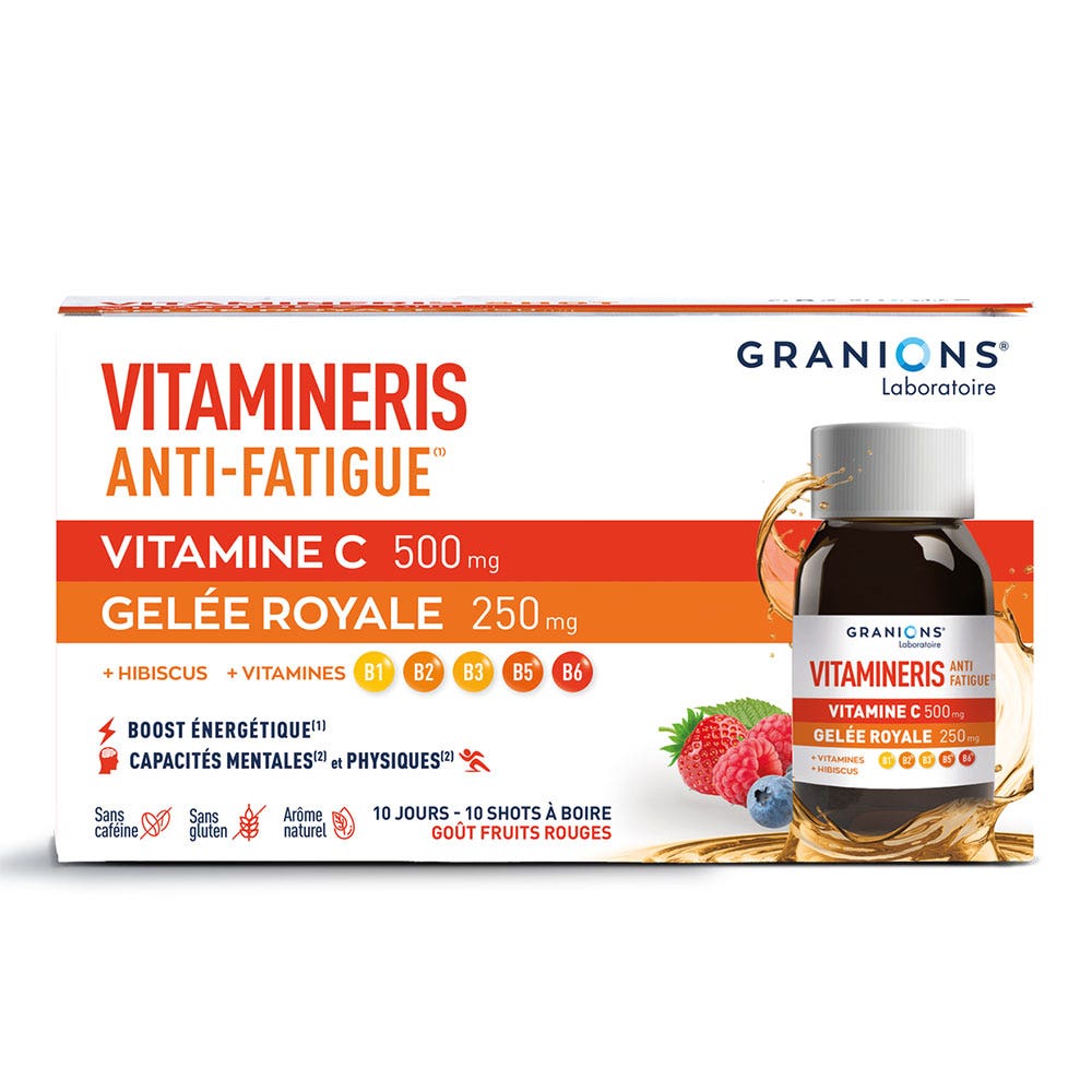 Granions Vitamineris Antifatiga 10 ampollas