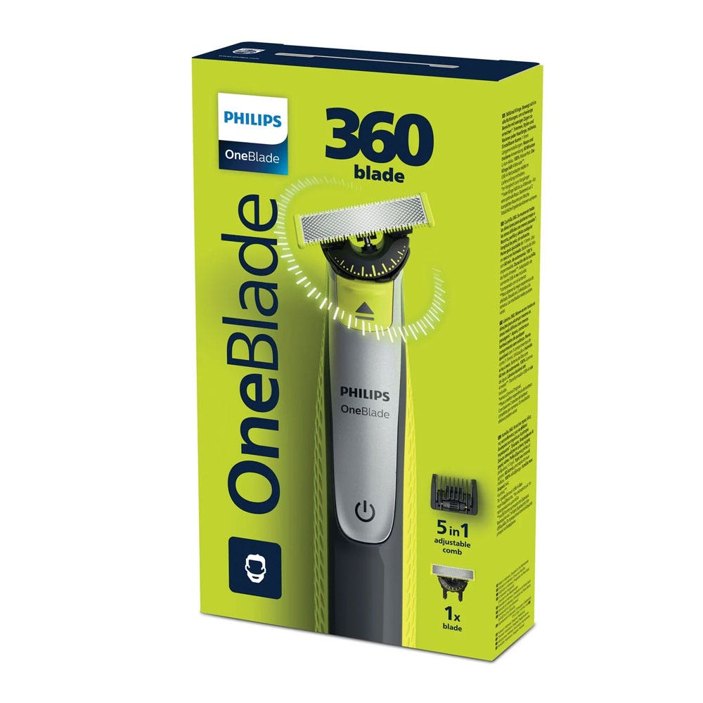 Philips Oneblade Afeitadora eléctrica 5 en 1 para rostro y cuerpo