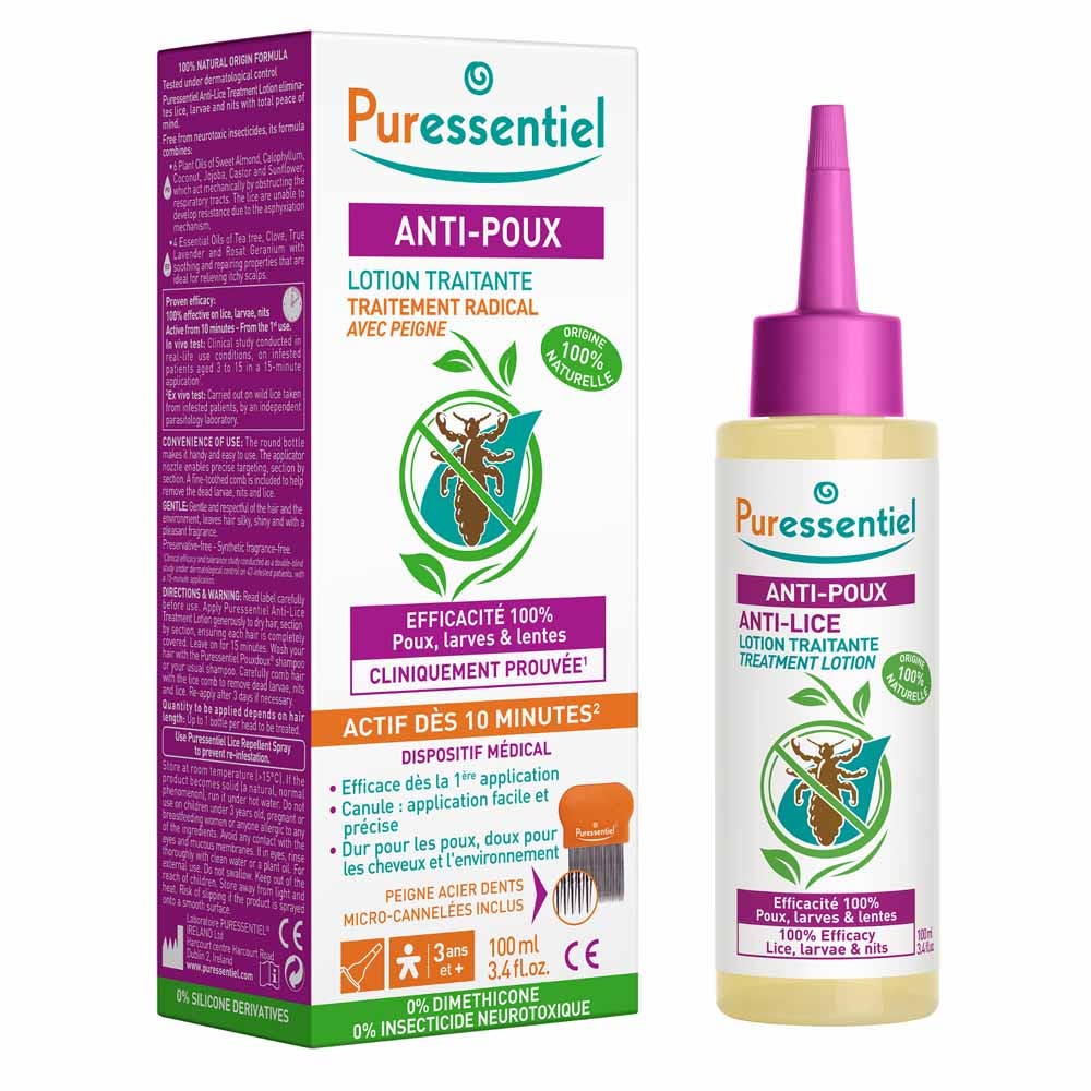 Puressentiel Antipiojos Tratamiento Completo Loción Antipiojos + Peine 100ml