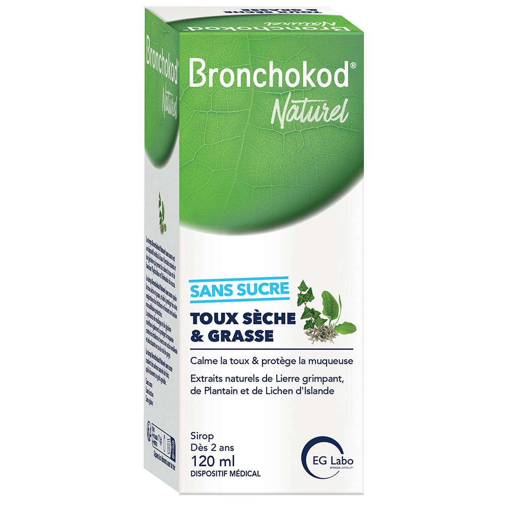 EG Labo Bronchokod Natural Tos Seca y Grasa Sin azúcar 120 ml