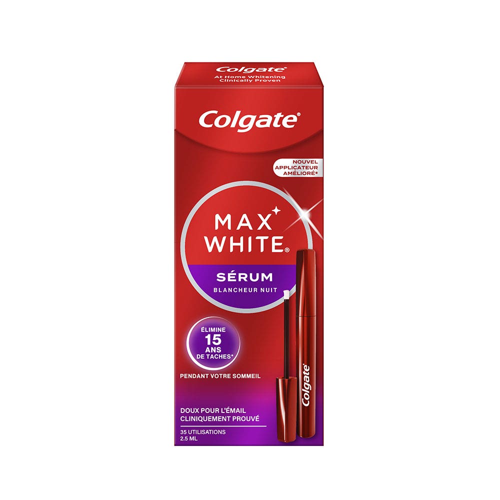 Colgate Max White Suero blanqueador nocturno 2,5 ml
