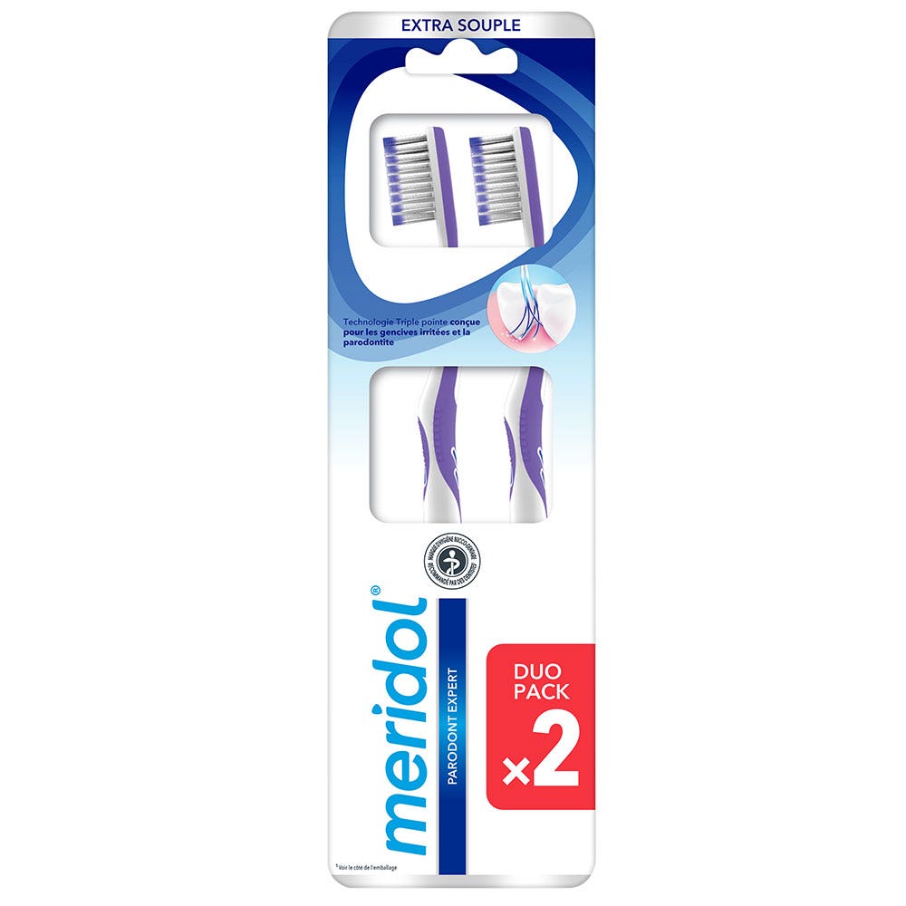 Meridol Parodont Expert Cepillos de Dientes Extra Suaves X2 Extra Doux x2