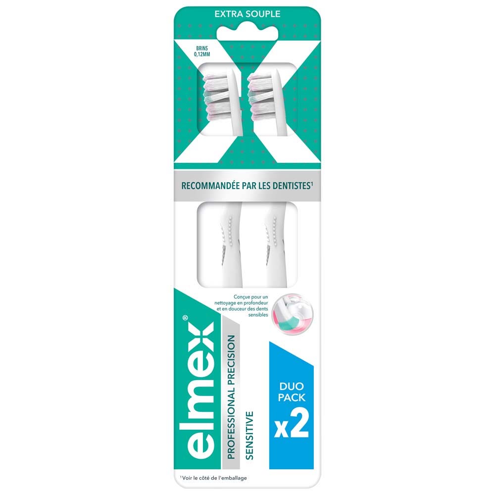 Elmex Professional Precision Sensitive Cepillo de dientes muy suave x2