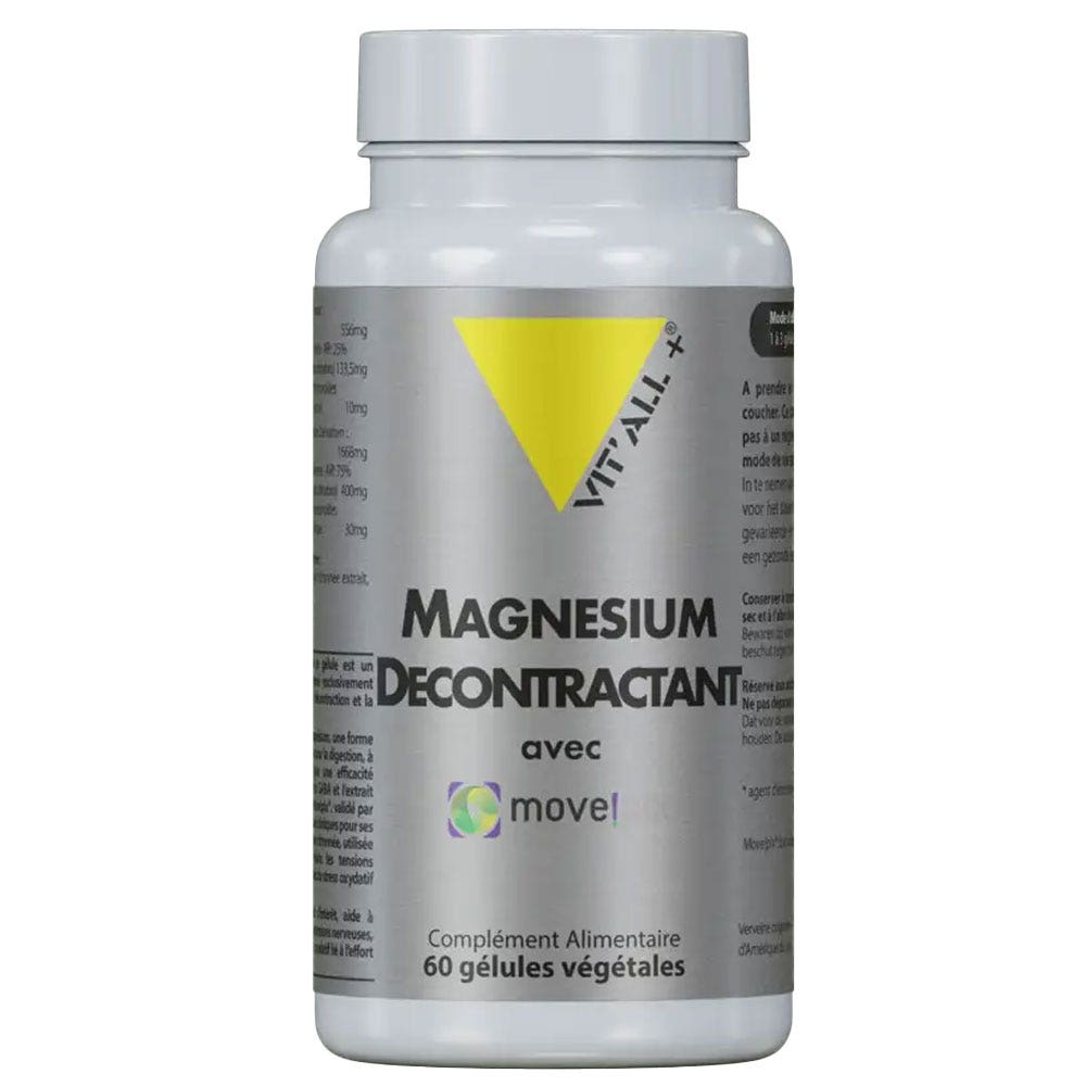 Vit'All+ Magnesio relajante muscular 60 cápsulas